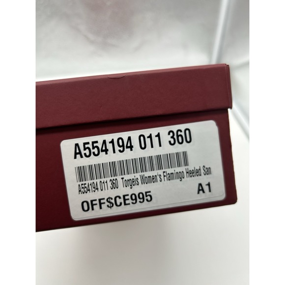 New Torgeis Flamingo Faux Suede Double Knotted Block Heeled Sandals Teal Size 10 - Picture 8 of 8